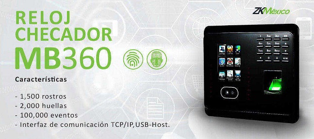 zkt zkteco mb160 mb360 mexico zkacceso